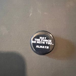 Vintage Disney may the force be with you pinback button